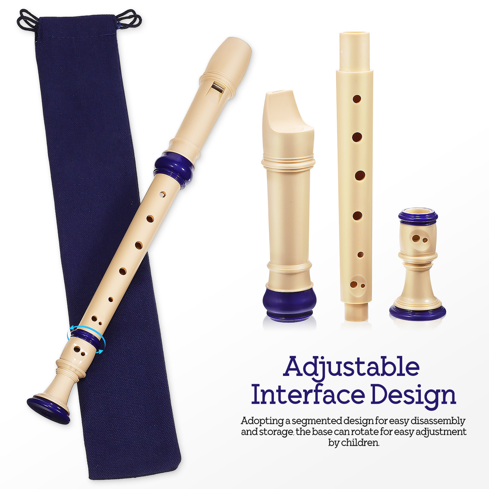 2Pcs Soprano Recorder 8 Holes  - Soprano Recorder Plastic review and price